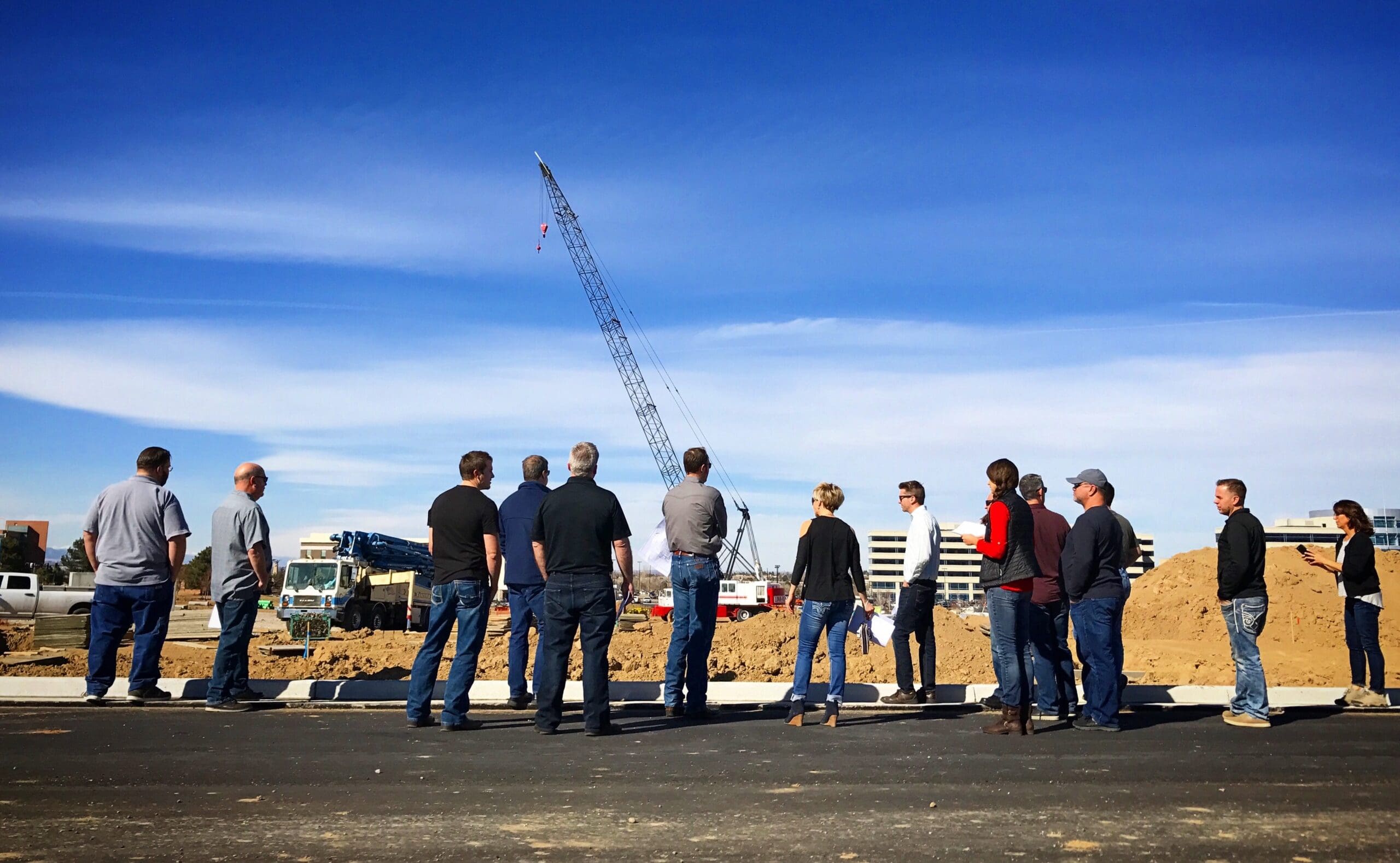 Redland Site Visit of Central Park Shea Retail Highlands Ranch Colorado